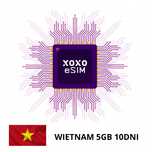 XOXO eSIM Internet Wietnam eSIM 5GB na 10 dni
