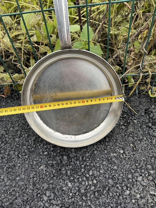 Тяжелая сковорода из нержавейки производства ссср