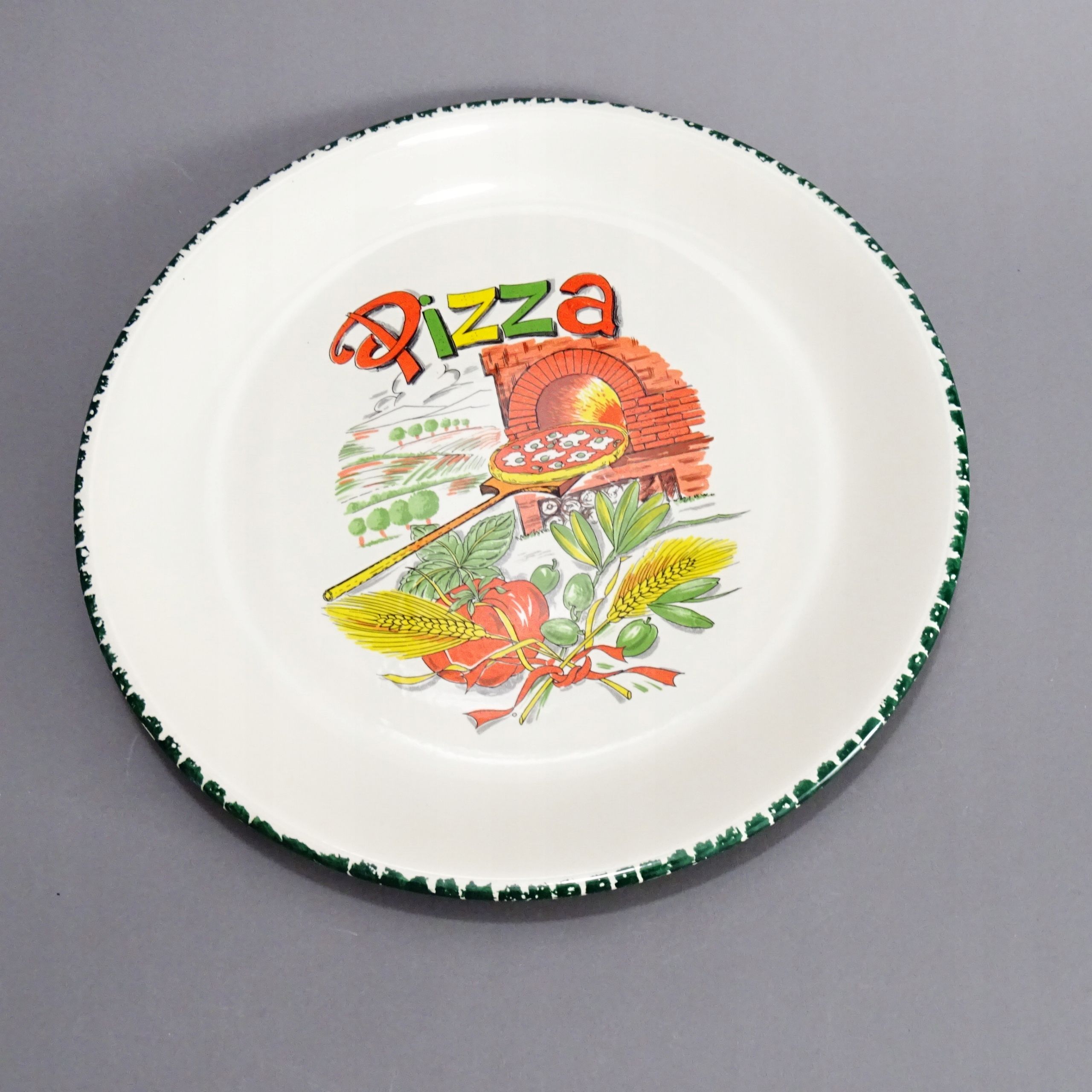 piękny ceramiczny talerz do pizzy