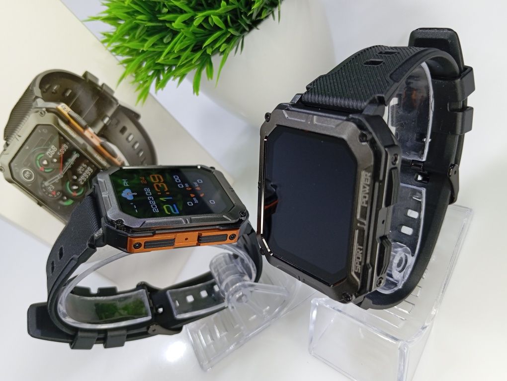 Розпродаж‼️Смарт-часы Modfit Iron Black/Orange смарт годинник Watch‼️