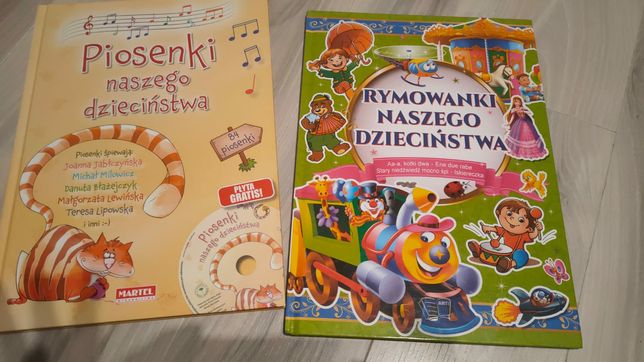Książki dla dzieci piosenki i rymowanki 2 szt