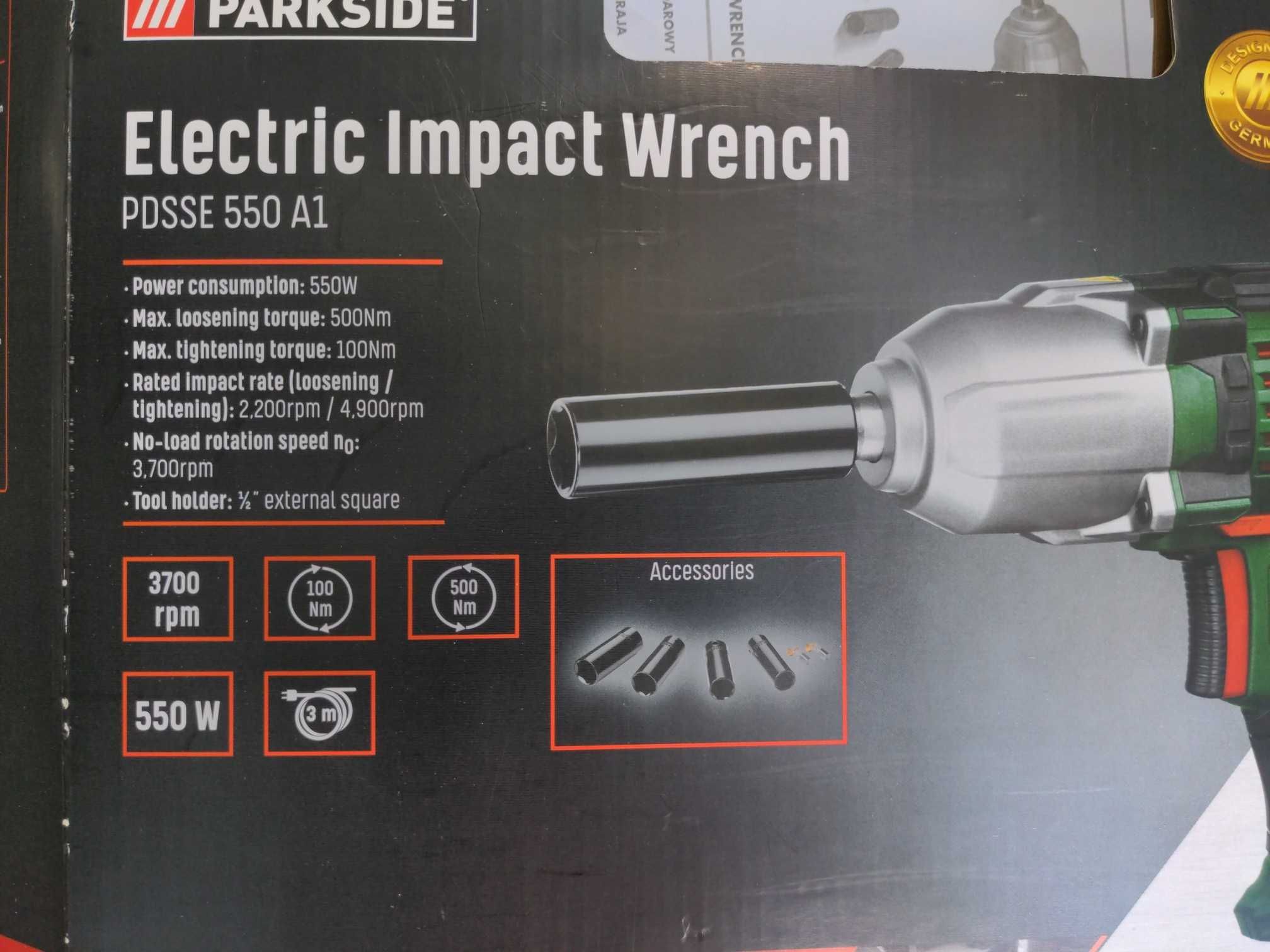 Elektryczny klucz udarowy PARKSIDE PDSSE 550