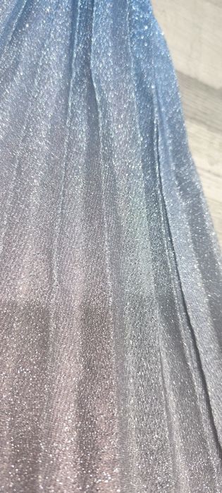 Przepiękna sukienka dziewczęca  brokatowa ombre