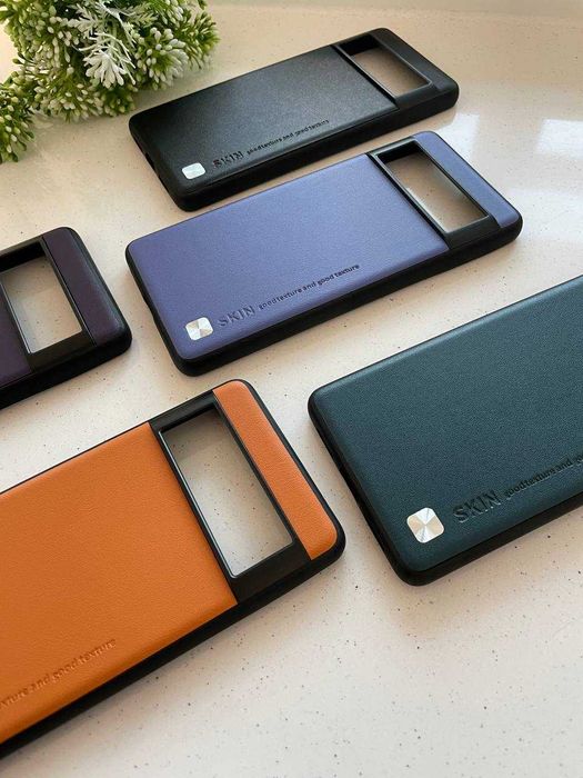 Кожаный чехол для Google Pixel 6 Pro LEATHER SKIN на все модели