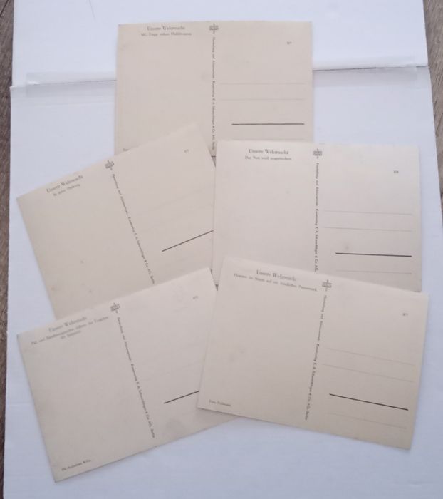 Militaria de Trincheira Werhmatch Postais propaganda