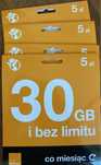 Zestaw złotych numerów Orange 451. 599. 220-223