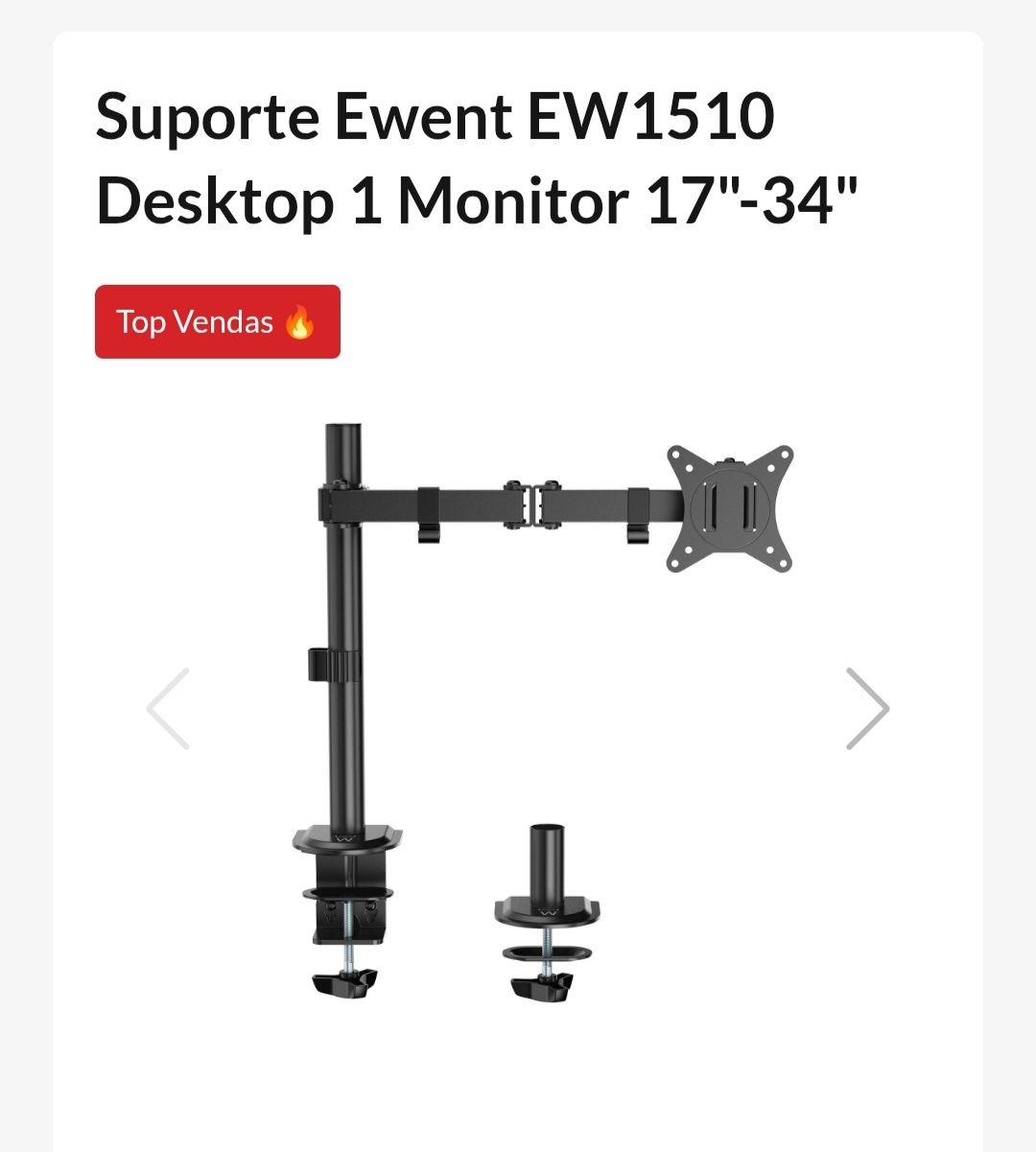 Suporte articulado monitor ewent ew1510