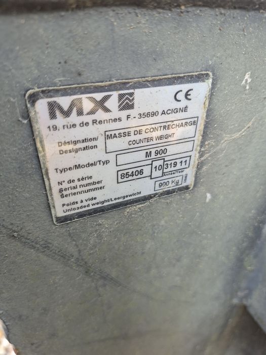 Balast  MX Oryginał na tyl lub przód lub tuza obciaznik