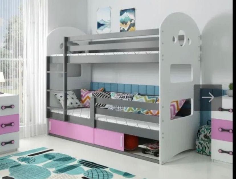 Двоповерхове ліжко для 2-х дітей 160х80 см