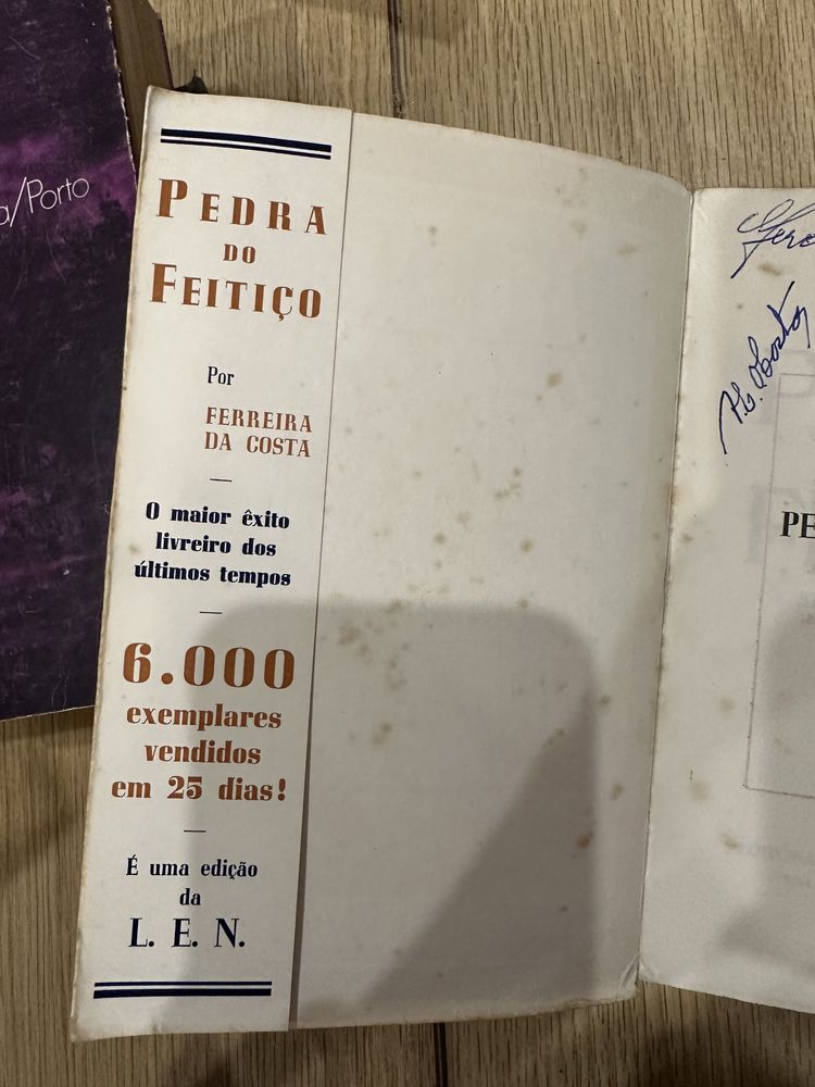 livro raro Ferreira da Costa - Pedra do Feitiço.