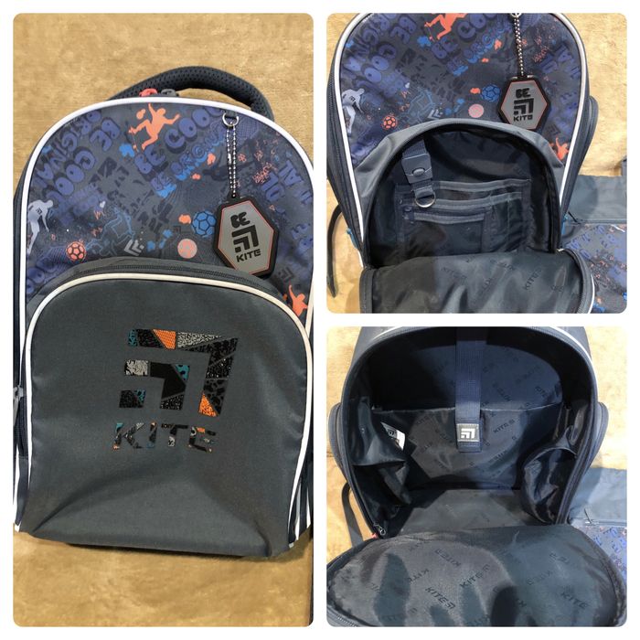 Новий комплект рюкзак Kite + сумка -рюкзак для зміного одягу і взуття