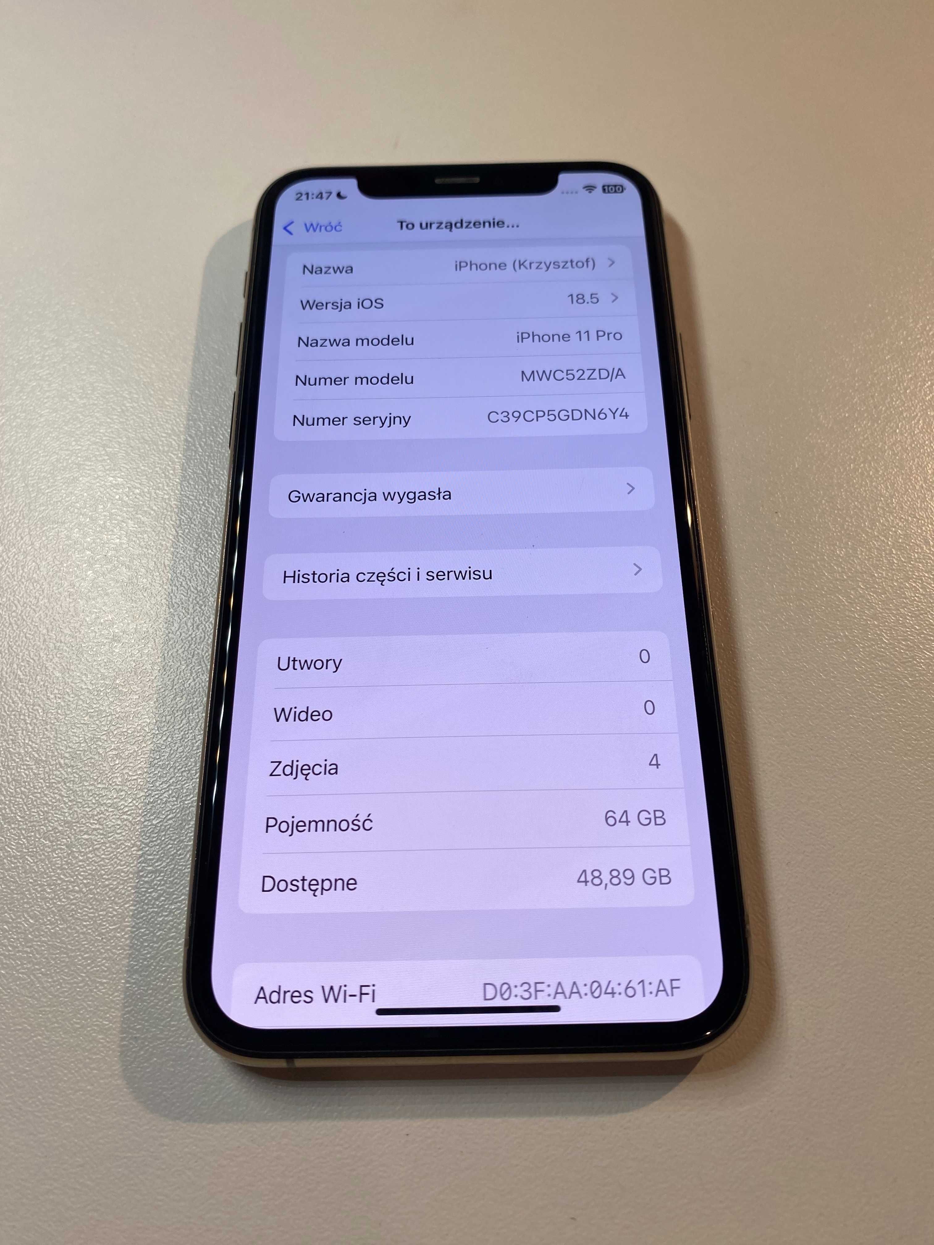 iPhone 11 Pro 64GB 100% SPRAWNY