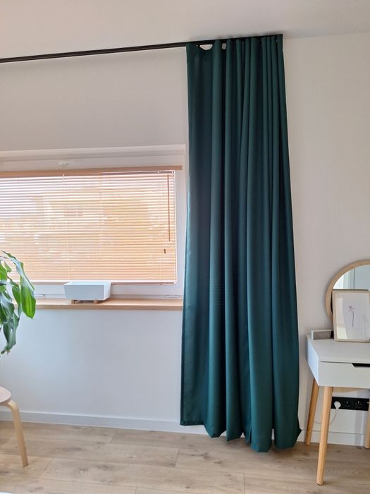 Zasłony 2szt. butelkowa zieleń