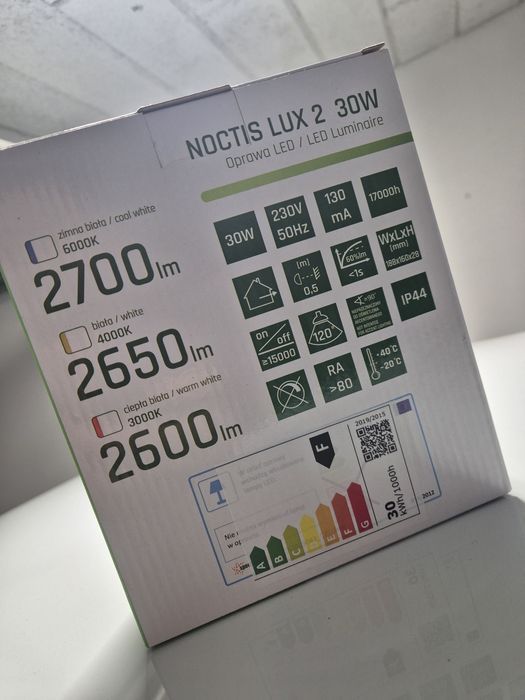 Naświetlacz 30W biały z czujnikiem ruchu