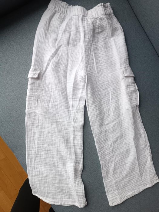 Spodnie letnie lniane