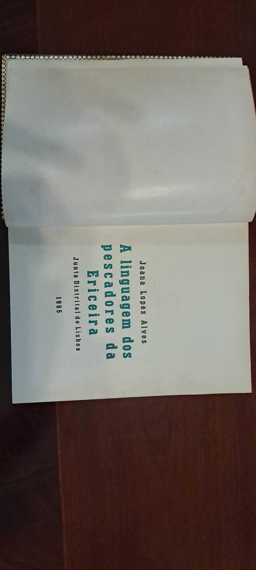 Livro A Linguagem dos Pescadores da Ericeira  ano 1965