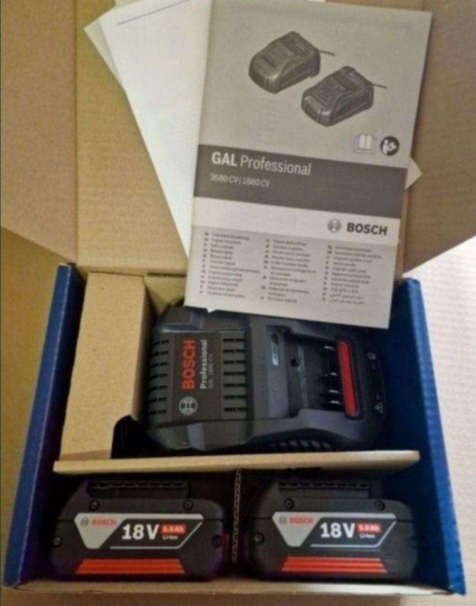 Bosch GBA 18v 2x5.0 i ładowarka