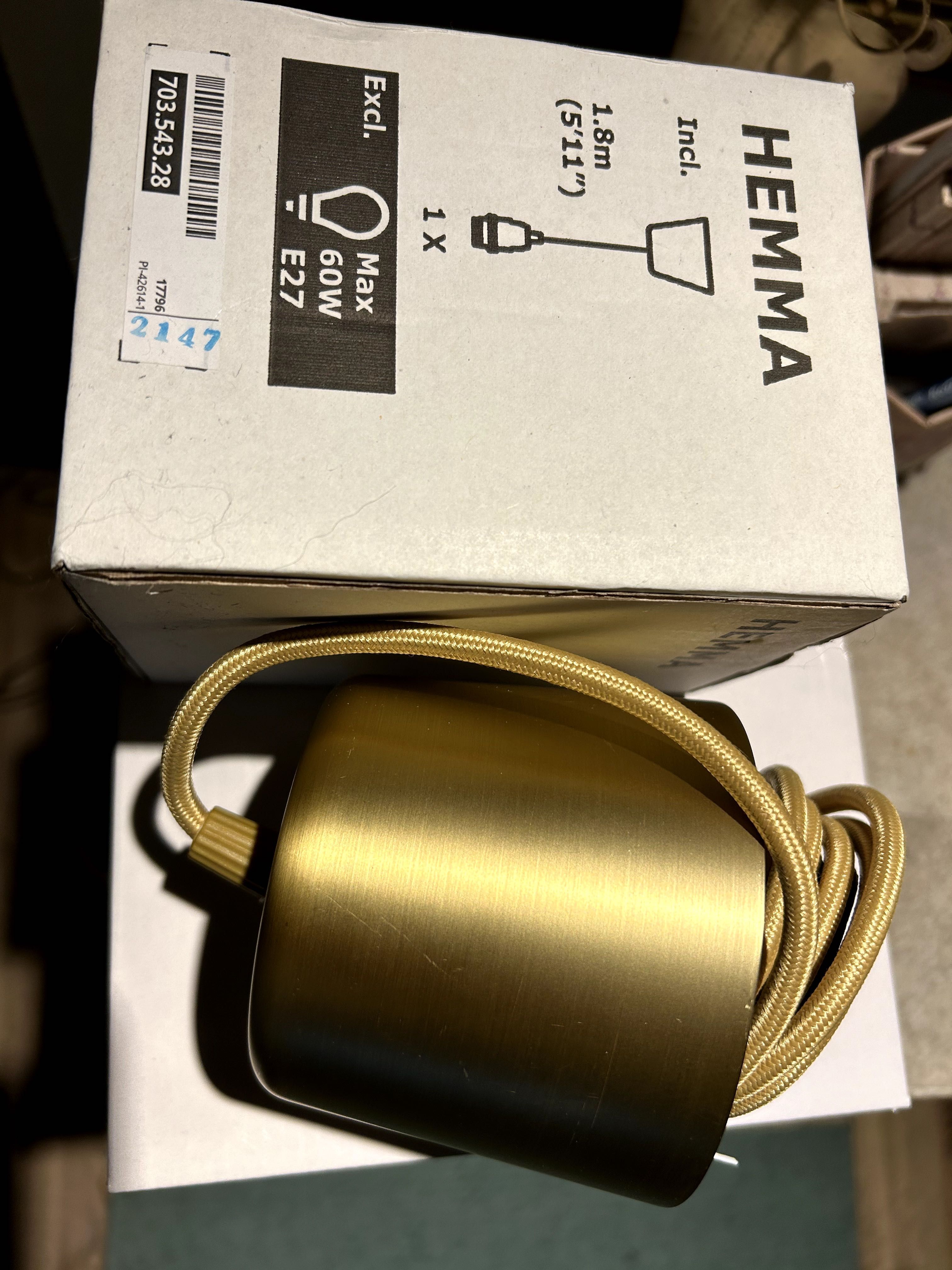 Oprawa z kablem HEMMA IKEA