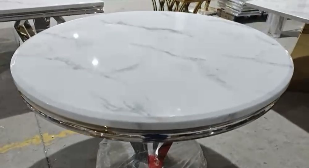 Стіл мармур круглий діаметр 1.30