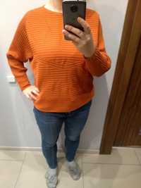 Rudo-pomarańczowy sweter r.40