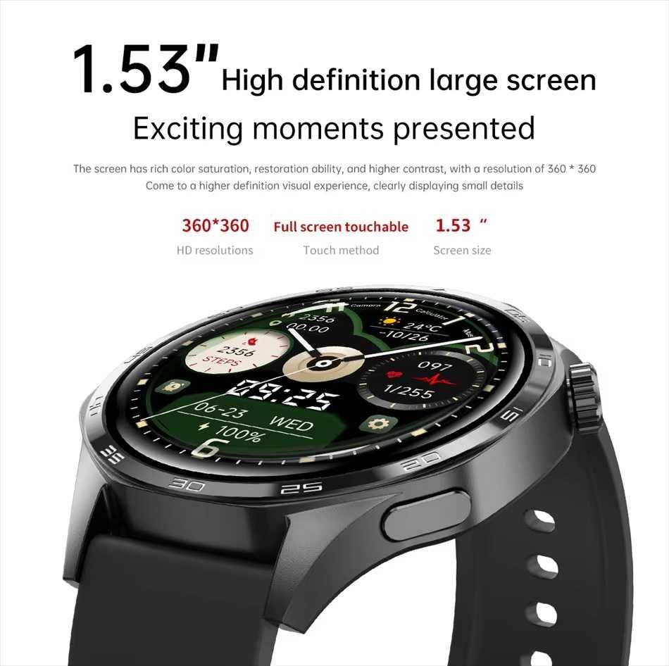 SmartWatch GT5 MAX 1,53 cala rozmowy menu PL