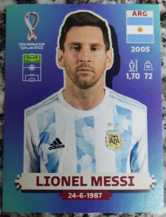 Cromo Lionel Messi Mundial Qatar