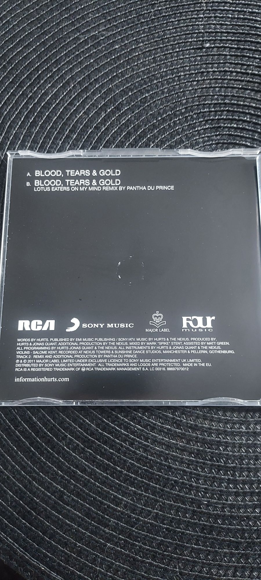 Hurts Blood Tears & Gold  singiel CD
