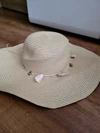 Słomkowy kapelusz przeciwsłoneczny 58 damski