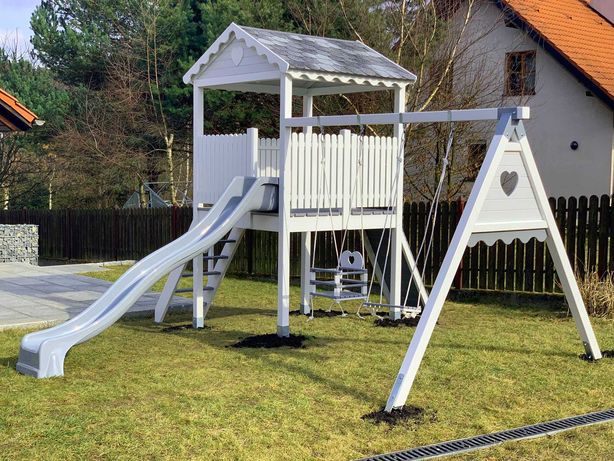 Domek ogrodowy, drewniany plac zabaw dla dziecka - Wieża od Dżepetto!