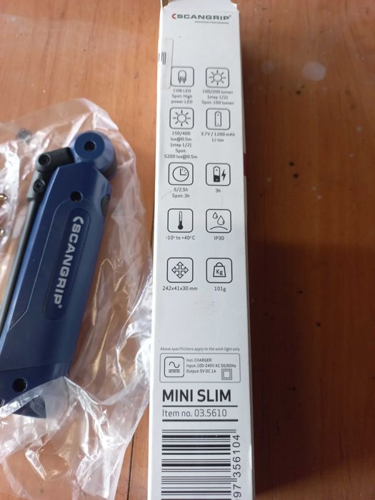 SCANGRIP

Lanterna Mini Slim ref. 03.5610 SCANGRIP