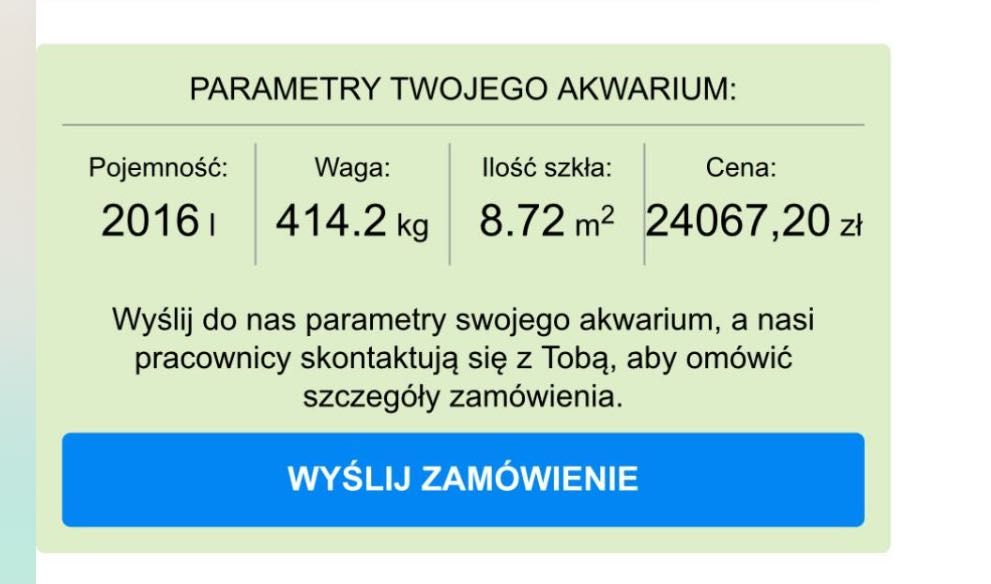 Akwarium morskie 280x90hx80 opti white