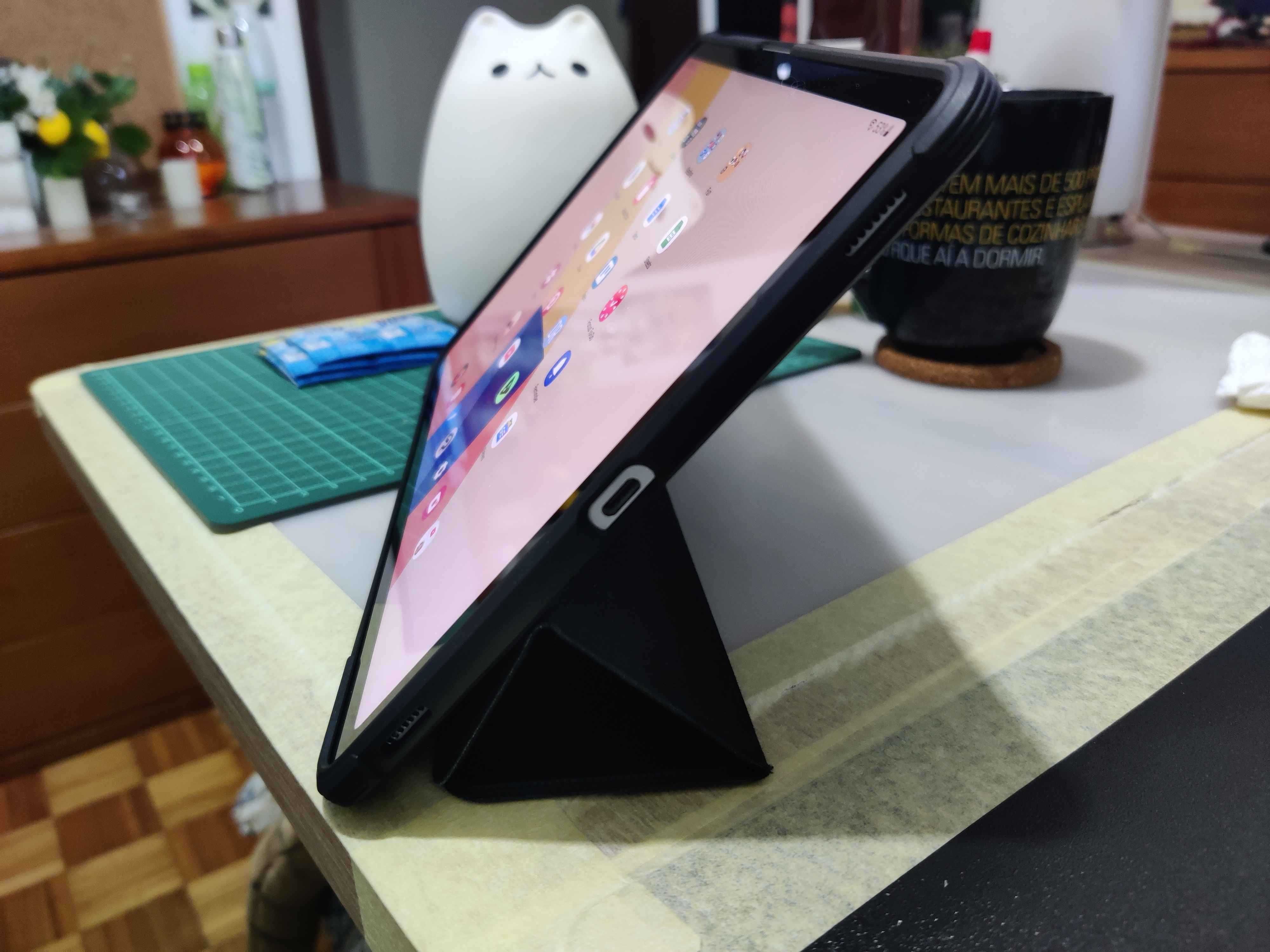 Galaxy Tab S7 128GB WiFi / Mystic Silver + Capa -- Como Novo