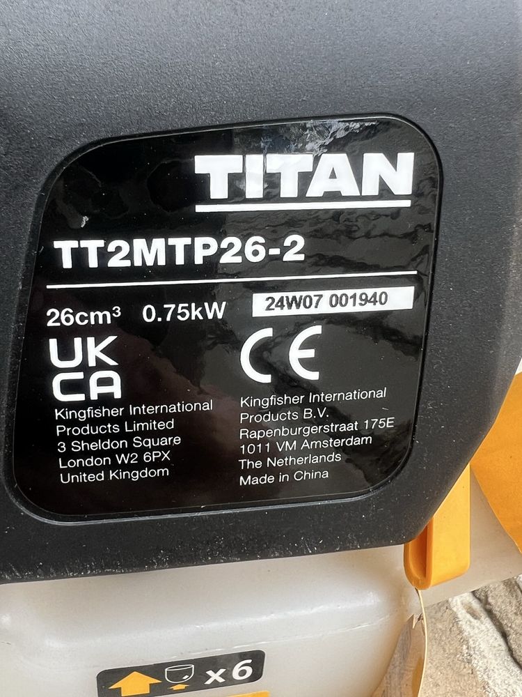 TITAN TT2MTP26–2 Бензиновий тример 2в1 бензокоса Англія