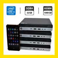 Неттоп HP EliteDesk 800 G3/Core i5/32GB DDR4/1000GB SSD NEW/UHD 630