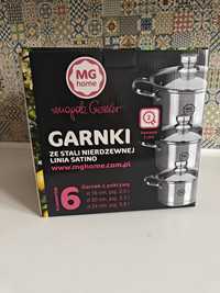 NOWE garnki MG home Magda Gessler Satino