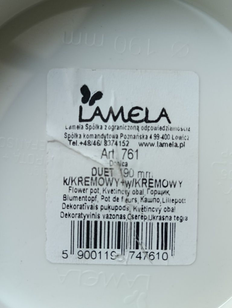 Lote 6x vasos, Lamela, 19cm