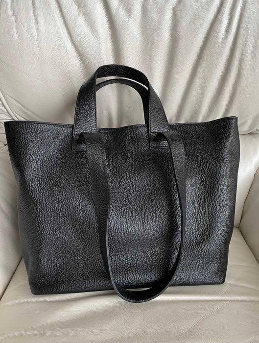 Італійська шкіряна сумка шопер велика під А4