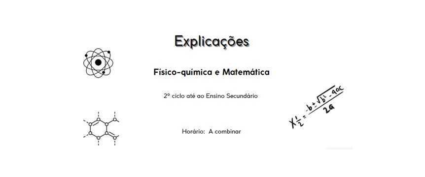 Explicações de Matemática/Físico-química/Química