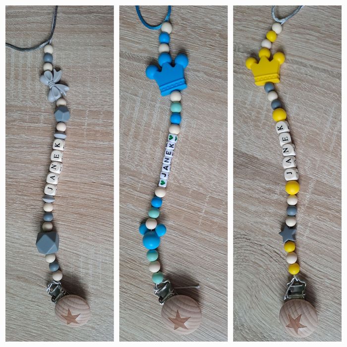 Zawieszka łańcuszek do smoczka gryzaka