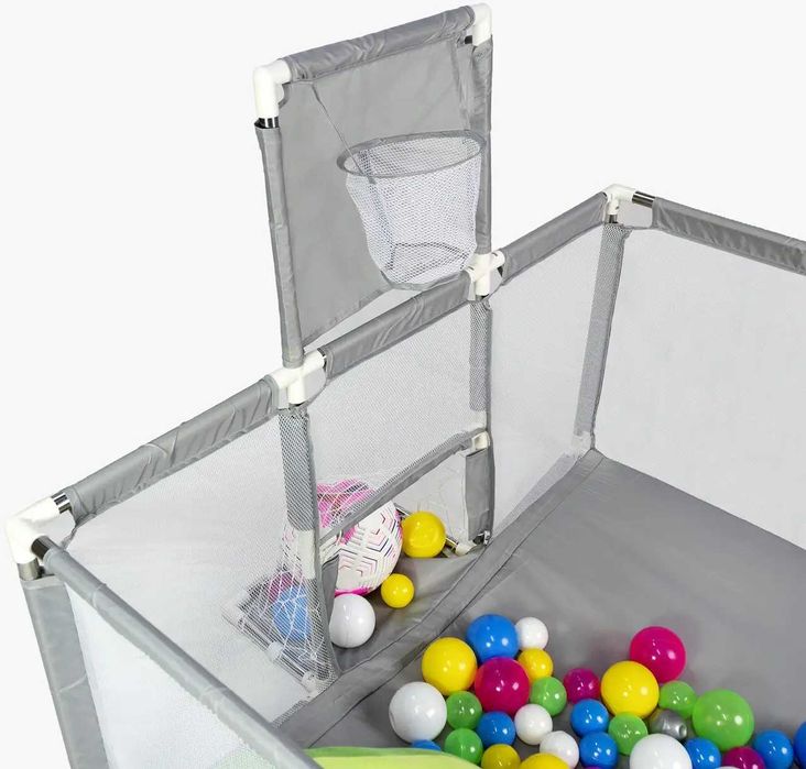 Дитячий манеж з баскетбольним кільцем, 180х120см