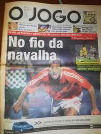 Jornal Feher (primeiro golo pelo Benfica)