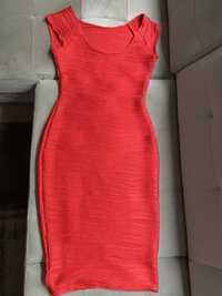 Ołówkowa sukienka 38 czerwona sexi M
