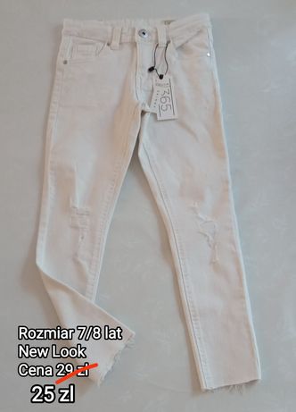 Spodnie białe z dziurami 122