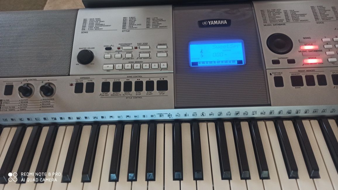 Yamaha PSR E 413 keyboard klawisze