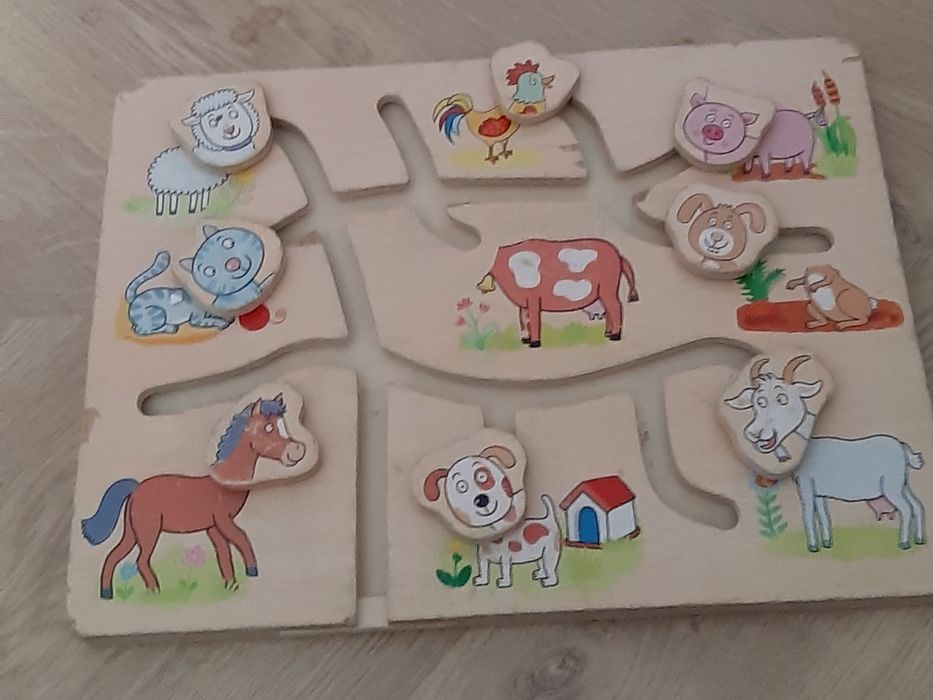 Przesuwanka - Dopasuj Zwierzęta Farma firmy Bino