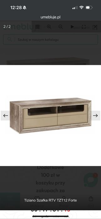 Szafka RTV z kolekcji Tiziano