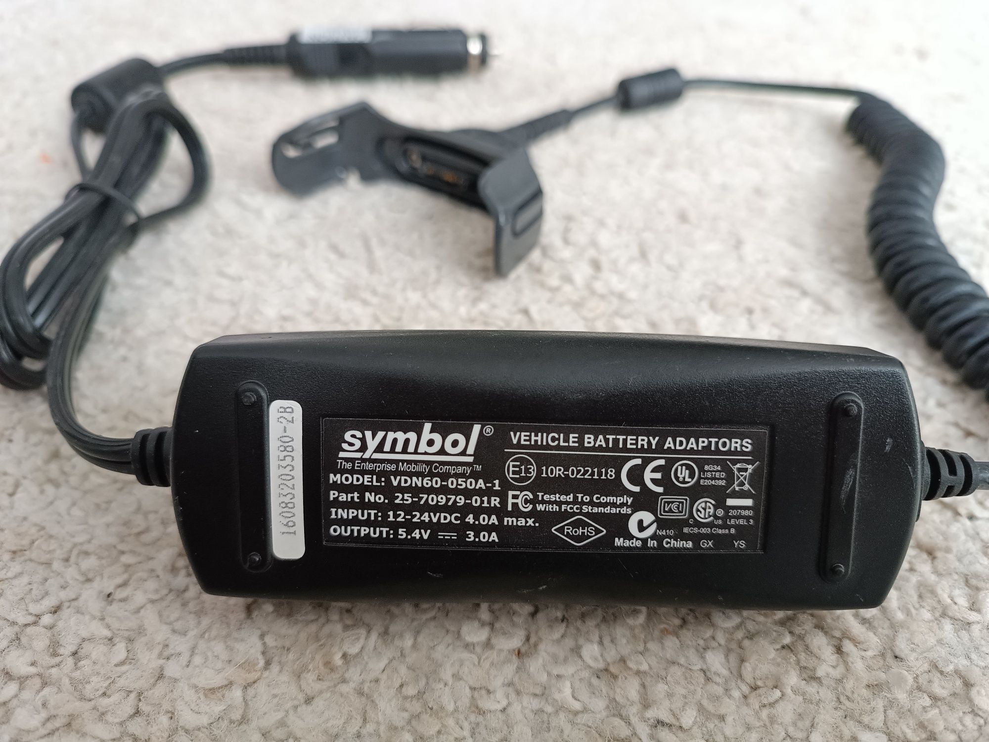 Ładowarka Symbol Vehicles Battery Adaptory, model VDN60-050A-1