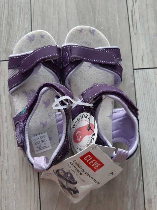 Sandałki dla dziewczynki 30  ( NOWE)