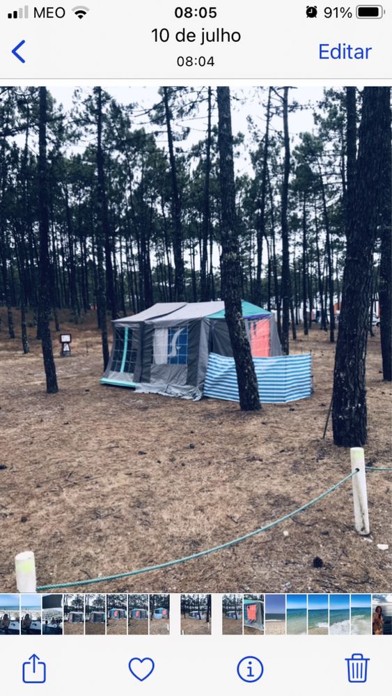 Atrelado tenda de campismo