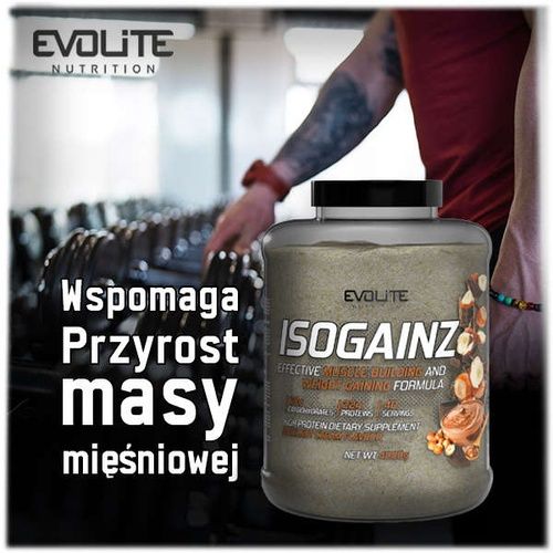 Evolite ISOGainz 4000g Gainer Odżywka Na Mase Węglowodany smak wanilia